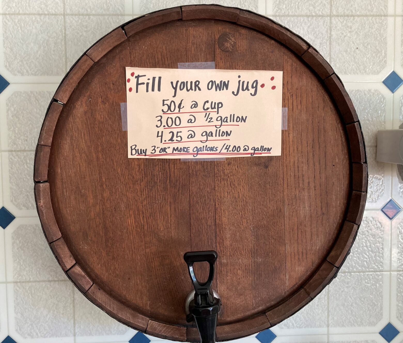 Apple cider tap